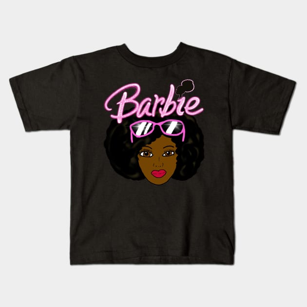 Barbie Sunglasses Kids T-Shirt by byEstherReid